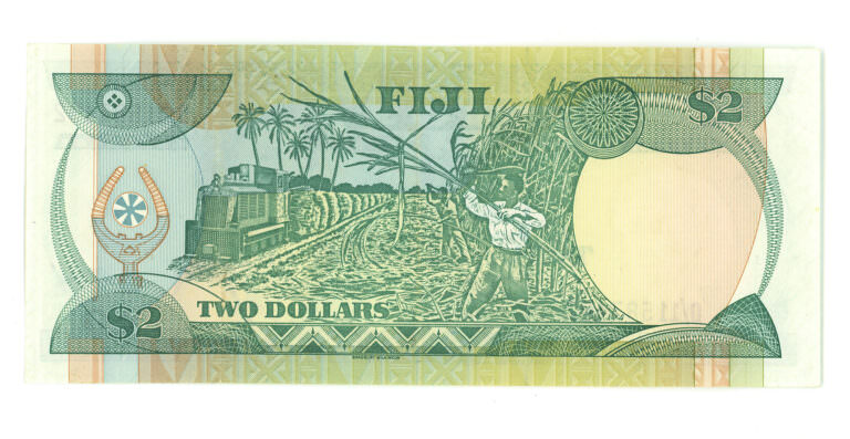 Fiji 2 Dollars ND 1983 Pick#74a - UNC çil banknot - Görsel 2