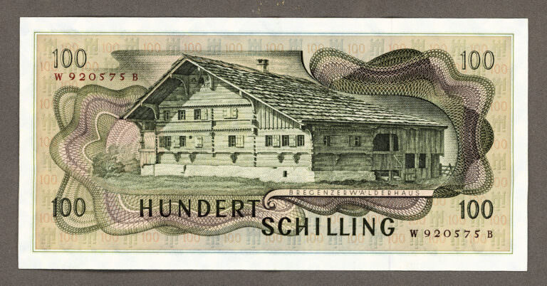 ÖSTERREICH AUSTRIA 100 Shilling 1969 Pick#146a *EF ççt banknot (2.Auflage/ikinci baskı) - Görsel 2