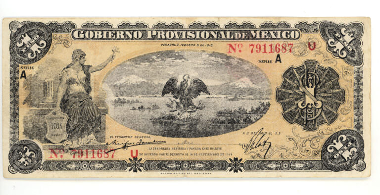 MEXICO 1 Peso 1914 - VF *çt