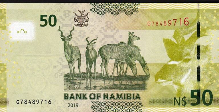 Namibia 50 Dollars 2002, UNC, P-7 UNC - Görsel 3