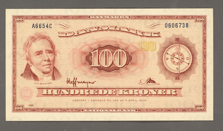 DENMARK 100 Kroner 1950-52 Pick#46b çt banknot *SATILDI - OUT OF STOCK