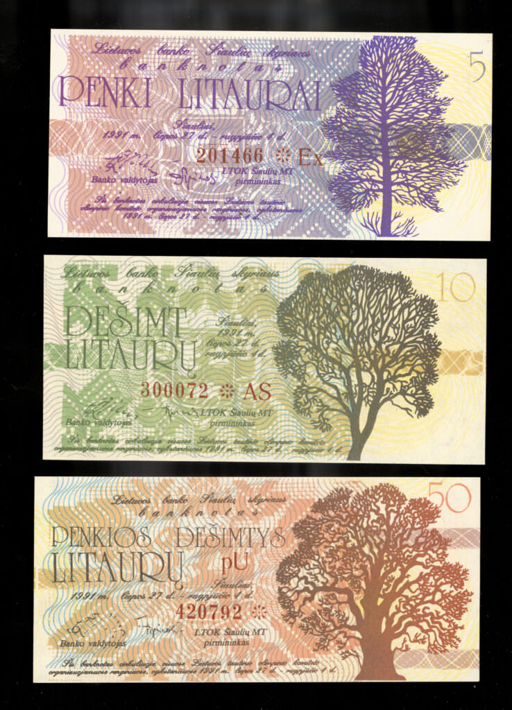 LITAUEN Notgeld Olympiaden 1991 UNC - Görsel 4