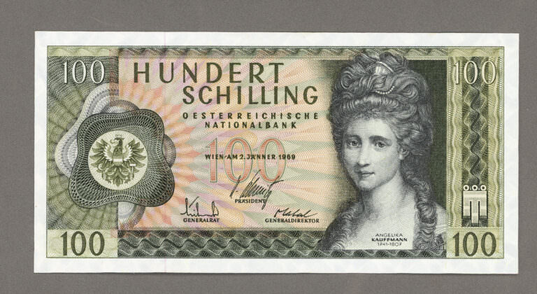 AVUSTURYA 100 Shilling 1969 Erste Auflage (ilk basim) ÇİLALTI banknot *SATILDI - OUT OF STOCK