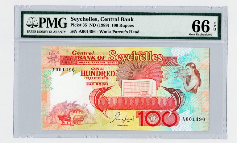 SEYCHELLES 500 Rupees 2016 Pick#51a PMG 64 EPQ - UNC