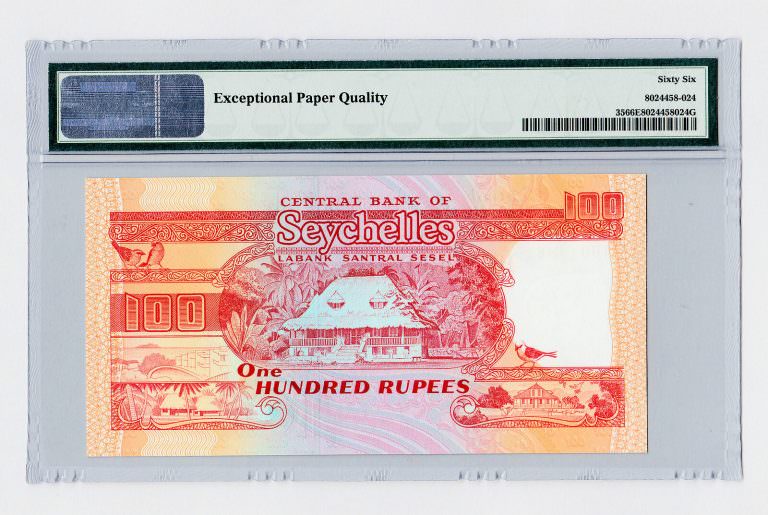 SEYCHELLES 500 Rupees 2016 Pick#51a PMG 64 EPQ - UNC - Görsel 3