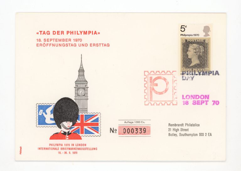 Ingiltere 1970 Pul sergis açilisi FDC