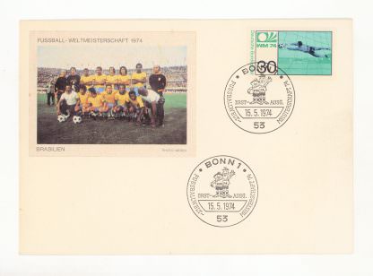 ALMANYA Dünya kupasi Brezilya FDC 1974 *SATILDI - OUT OF STOCK