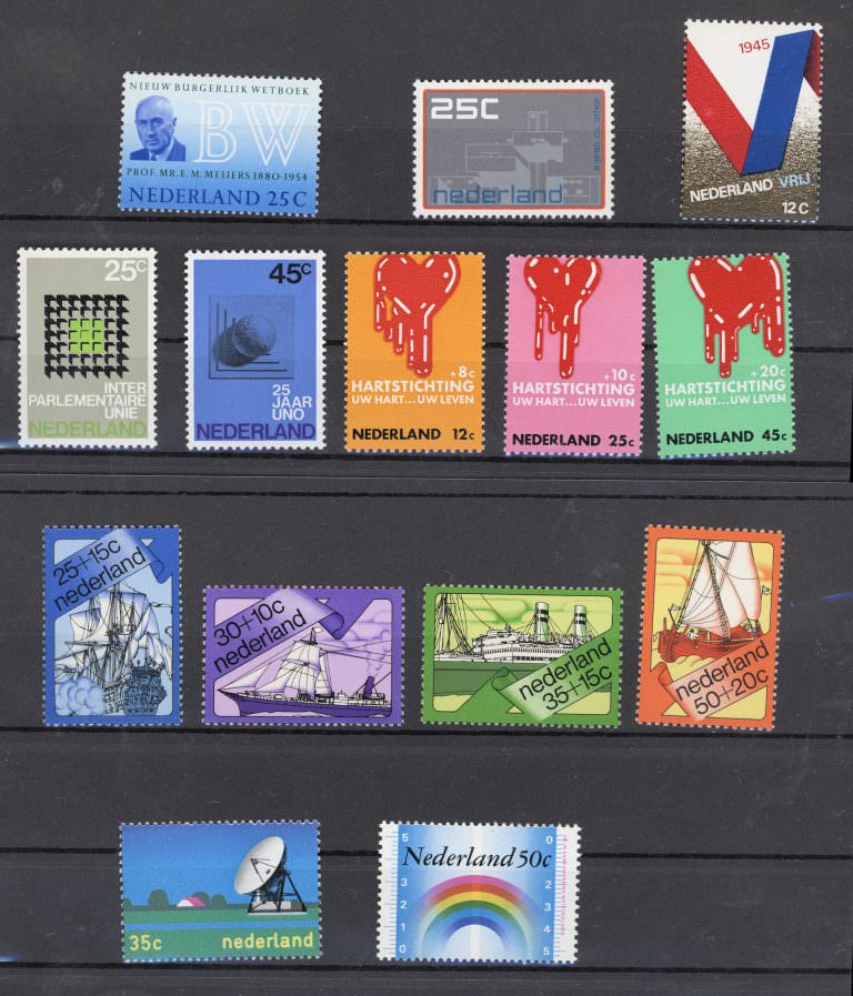 HOLLAND Nederlande Pul Lotu **MNH SATILDI-OUT OF STOCK - Görsel 4