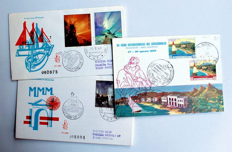 5 adet SAN MARINO FDCs - Görsel 3