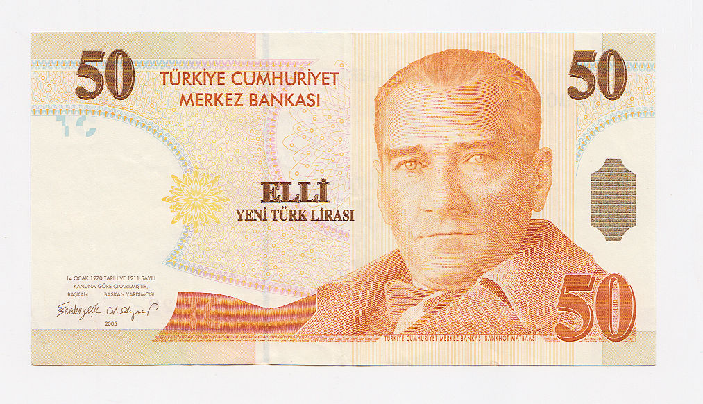 8. Emisyon 50 YTL 2005 - E89 serisi *çt banknot *VF