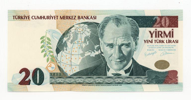 8. Emis. 1. Tertip 20 YTL 2005-2010 çil banknot koleksiyon - Görsel 2