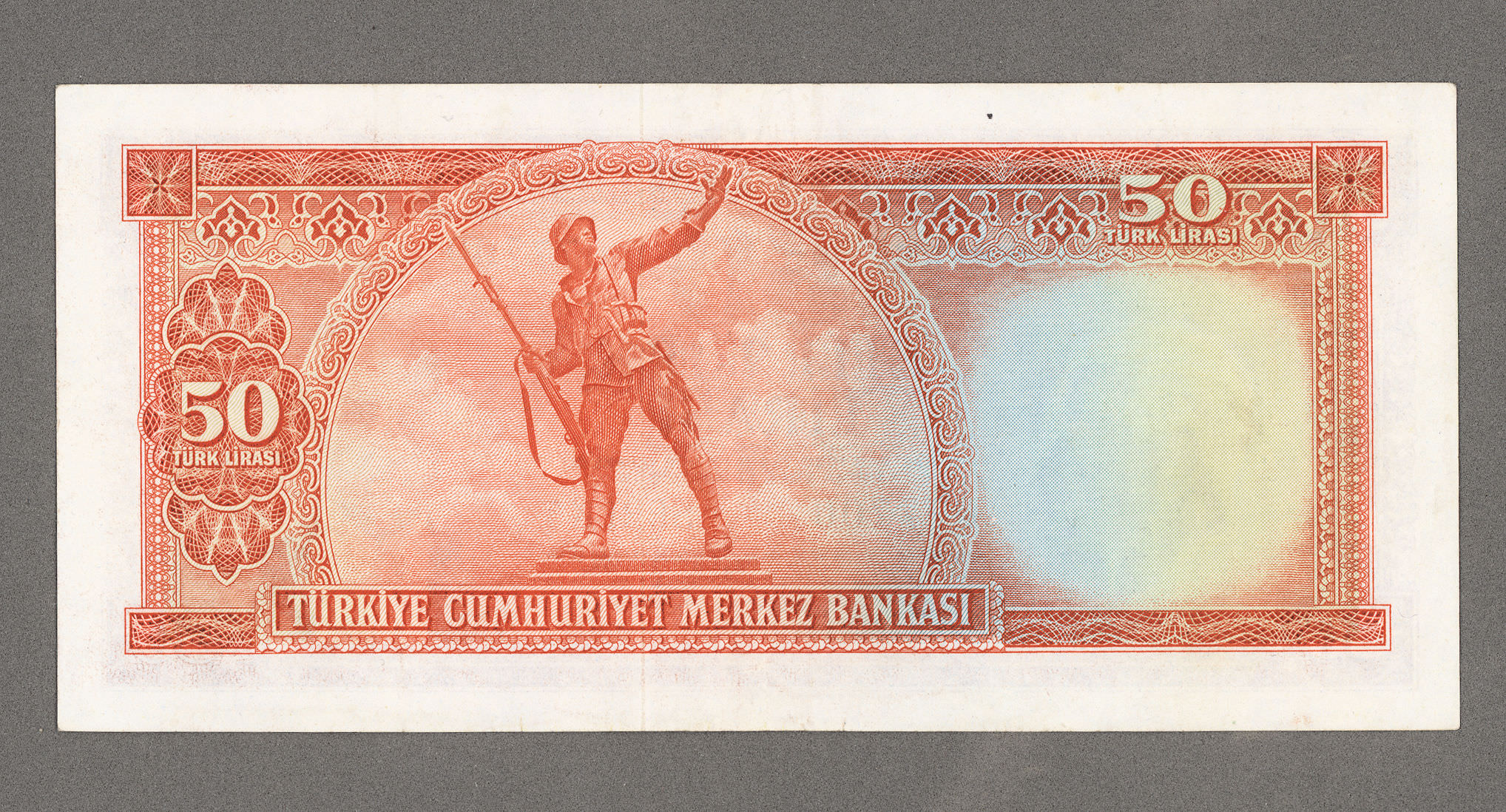 5. Emisyon 50 Lira 1953 Pick#163a 2. Tertip EF - ççt *SATILDI . OUT OF STOCK