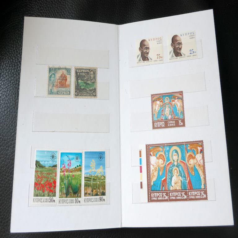 Kıbrıs Cyprus Pul albümü (ilk iki hariç hepsi Mint **MNH çil pulların) - Görsel 6