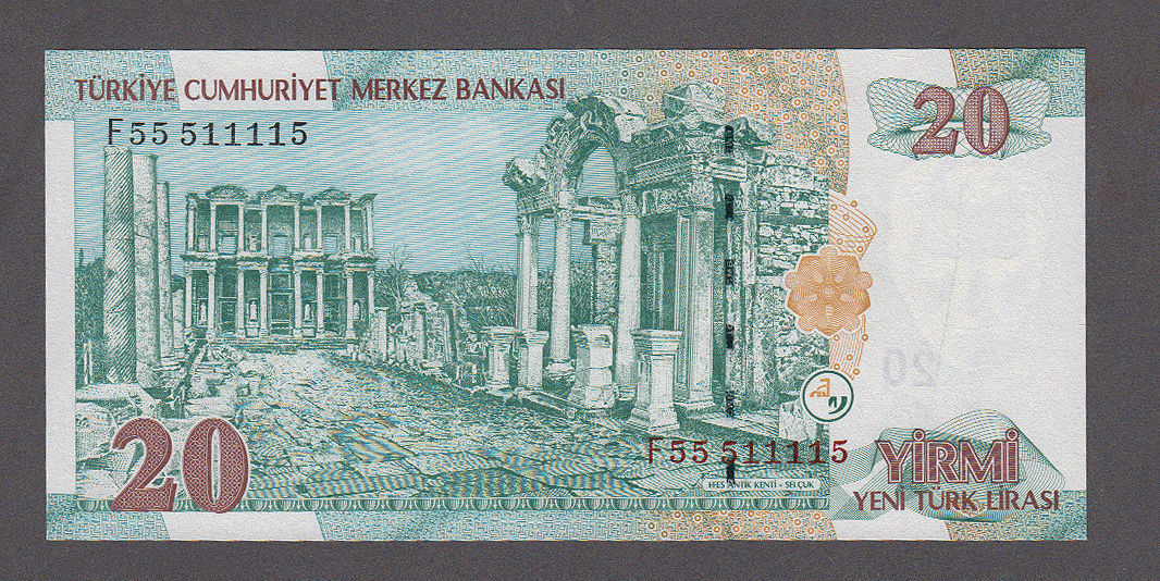 8. Emis. 1. Tertip 20 YTL 2005-2010 *F555111115 çil - UNC