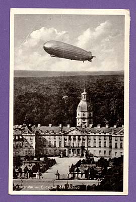 ZEPPELIN LZ 127 Karlsruhe Realphotocard 14x9 cm.
