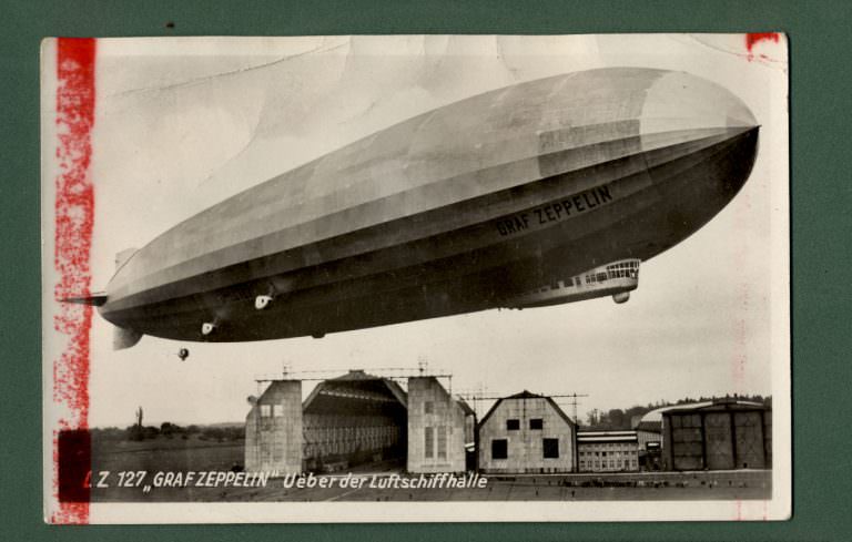 ZEPPELIN LZ127 Realphotocard 14x9 cm.