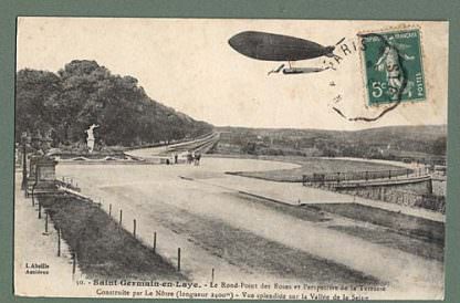 ZEPPELIN 2 adet FRANSIZ Zeplinleri 14x9 cm. postcard