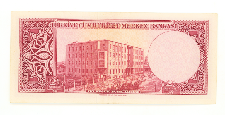 5. Emisyon 2 1/2 Lira 1957-1966 Pick#152a *EF - 3. Tertip *ççt banknot *SATILDI - OUT OF STOCK