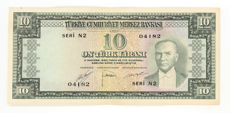 5. Emisyon 10 Lira 1952-1966 Pick#157a VF - 5. Emisyon 2. Tertip *çt banknot - Görsel 2