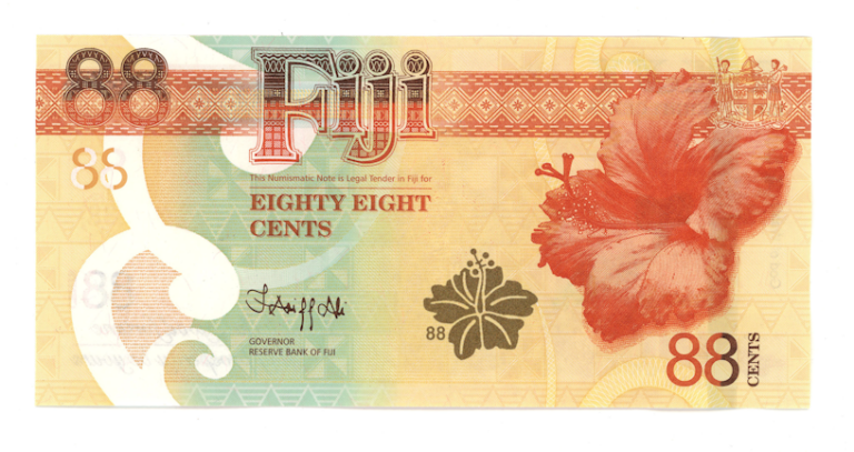 Fiji 88 Cents ND 2022 God of Wealth Commemorative P 123 UNC