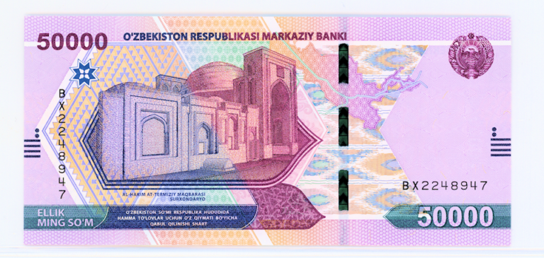 Özbekistan 50000 Som 2021 - UNC