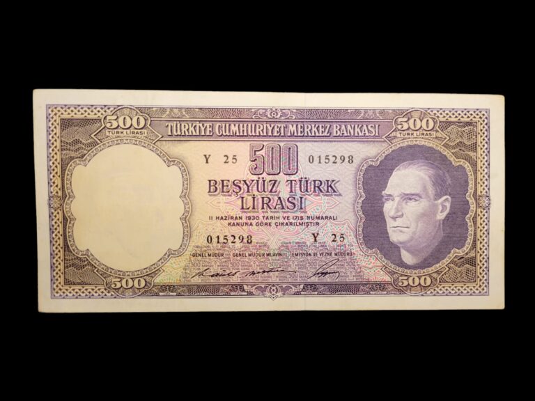 5. Emisyon 500 Lira 1968-1976 Pick#183 *EF - 4. Div. *ççt