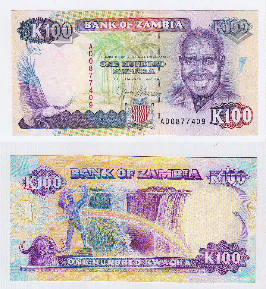 ZAMBIA 100 Kwacha 1991 Pick#34 - UNC *ÇİL