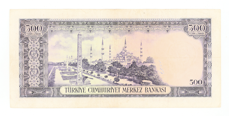 5. Emisyon 500 Lira 1968-1976 Pick#183 *VF – 4. Tertip *çt - Görsel 2