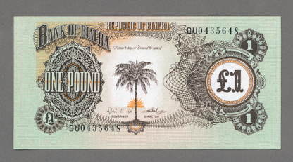 BIAFRA 1 Pound ND (1968-69) Pick#5 - UNC *ÇİL