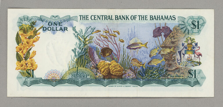 BAHAMAS 1 Dollar 1974 Pick # 35a – AU/ççt - Görsel 2