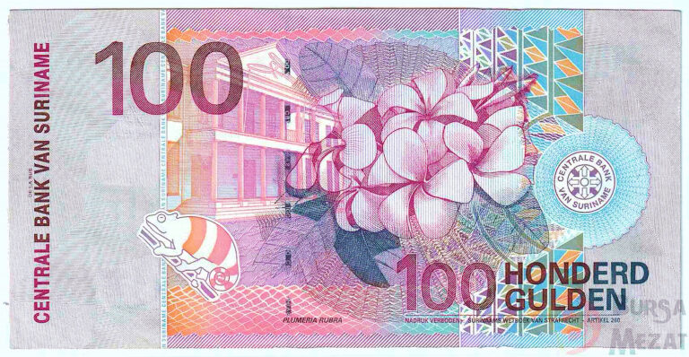 SURINAME Central Bank Muntbilijet 100 Gulden UNC *çil