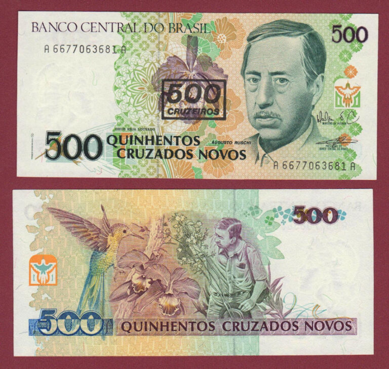 BRASIL Brezilya 500 Cruzados UNC*çil
