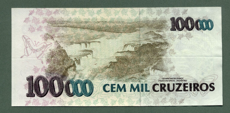 BRASIL Brezilya 100 000 Cruzeiros UNC*çil - Görsel 2