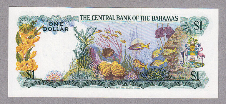 BAHAMAS 1 Dollar 1974 Pick # 35a – UNC