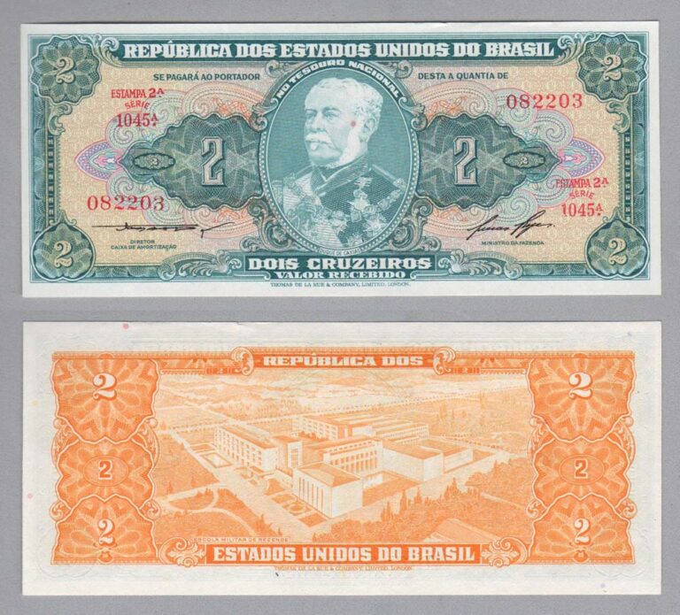 BRASIL Brezilya 2 Cruzeros UNC*çil