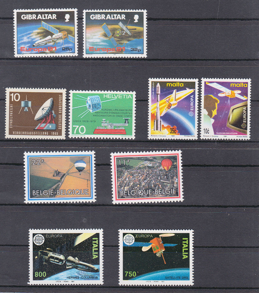 Gibraltar,Italy,Malta,Switzerland,Belgium CEPT 1991 *Year of the communication **MNH