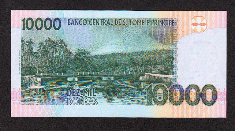 S.TOME 10000 Dobras UNC - çil - Görsel 2