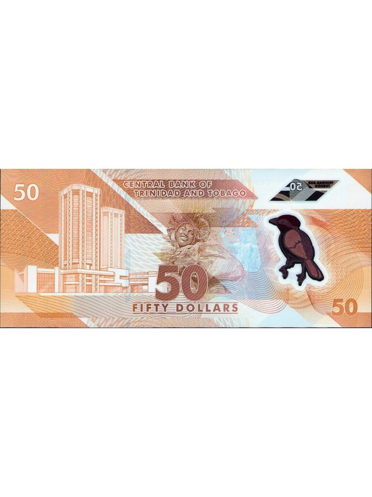 Trinidad & Tobago 50 Dolar 2020 Polymer Çil Banknot - Görsel 3