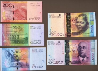 CABO VERDE 5 Banknot set - UNC *SATILDI – OUT OF STOCK