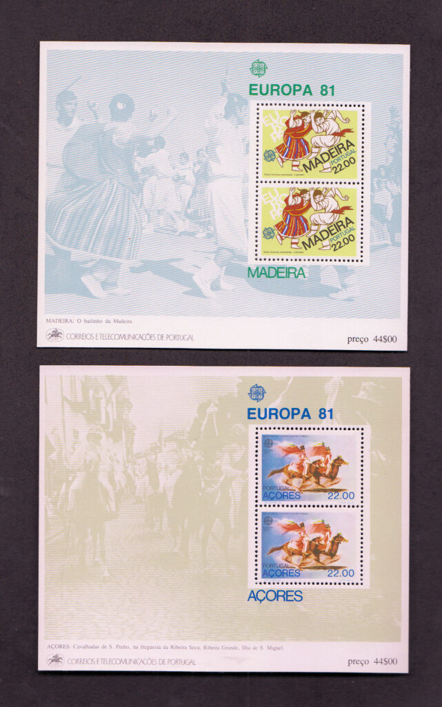 MADERIA 1981 CEPT 2 Blocks  Mint **MNH