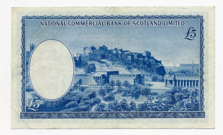 Iskoçya SCOTLAND  5 POUNDs 1.11.1957 EF *ççt - Görsel 2