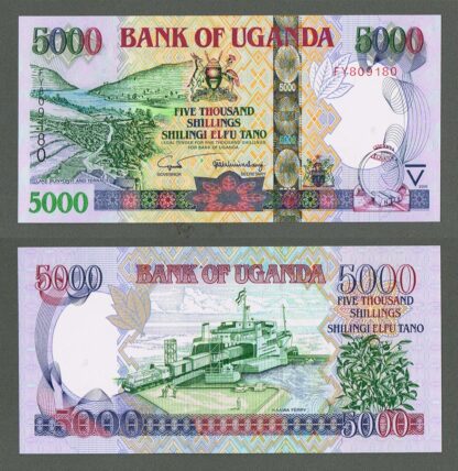 UGANDA 5000 Shillings 2005 - UNC *çil