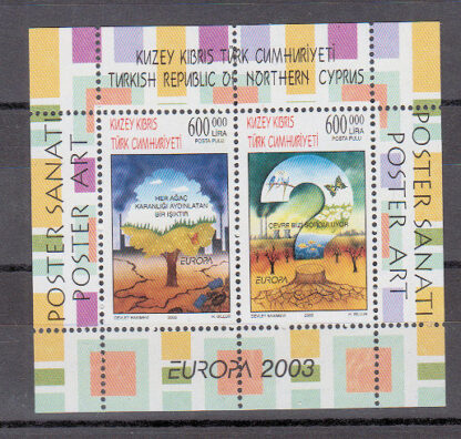 CEPT 2003 K.K.T.C. KUZEY KIBRIS TÜRK CUM. Mint **MNH