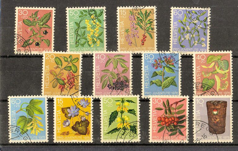 Switzerland Isviçre Pro Juventute 1974-75-76