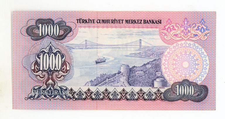 6. Emis. 2. Tertip 1000 Lira 1979-86 Pick #191 UNC çil banknot D44 - Görsel 2