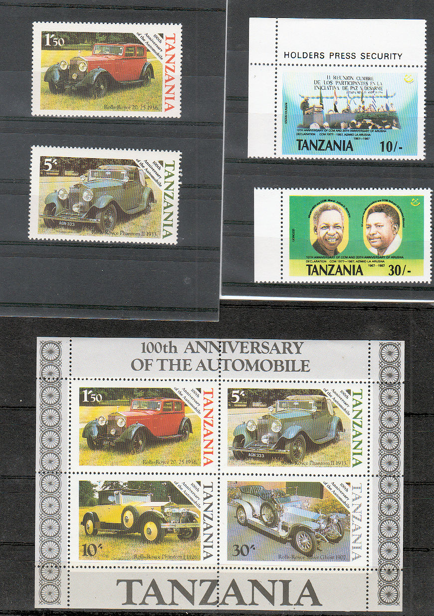 TANZANIA LOT#01 - w/ QUEEN **MNH