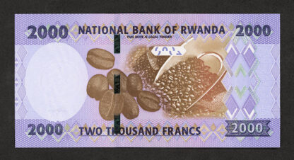 RWANDA 2000 Francs 2024 UNC