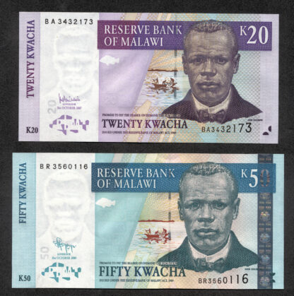 MALAWI 20+50 Kwacha – UNC