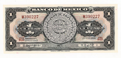 MEXICO 1 Peso 1969 UNC