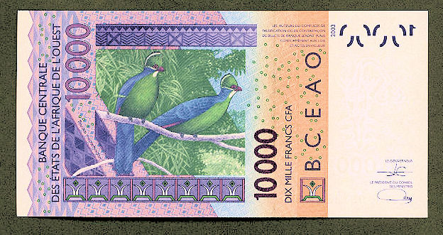 Mali 10000 Francs 2021 Çil Banknot UNC